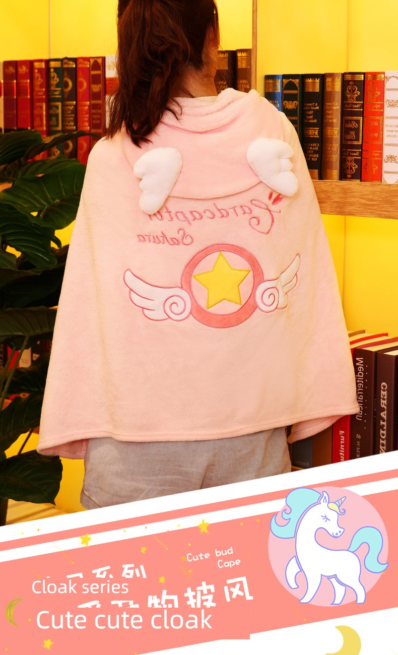 Lazy man lovely cloak Cartoon Blanket Autumn and winter Shawl
