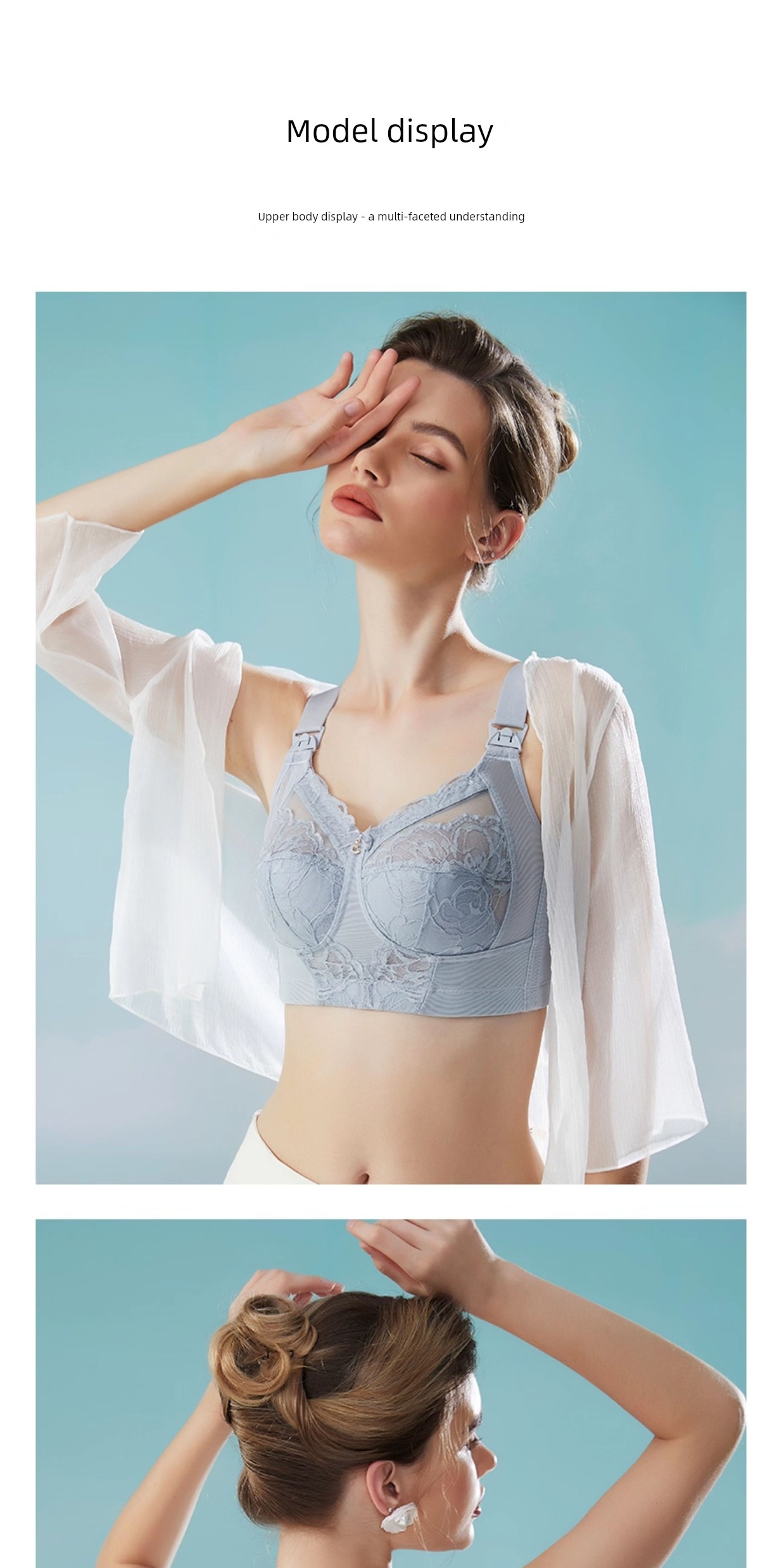 Plus-Size Nursing Bra, Ultra-Thin Full-Cup, Minimizer Maternity Bra, Anti-Sagging for Large Breasts, Postpartum Breastfeeding Bra — 17