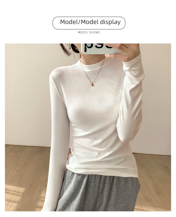 Autumn and winter thread Self-cultivation Long sleeve T-shirt Thin money Undershirt