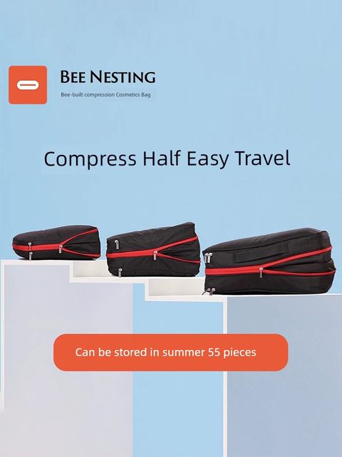 New travel and business trip compression storage bag set waterproof large capacity suitcase clothes home decoration Fengzhu