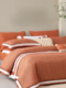Mengjie Home Textile Frosted Four-Piece Quilt Cover 248x248 Bed Sheet Fully Pure Cotton Thickened Autumn and Winter High-end 2024 New Products
