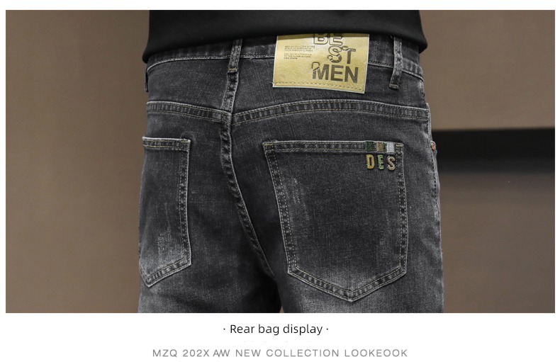 senior autumn Self-cultivation Little feet trend man Jeans