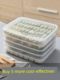 Dumpling box frozen dumplings multi-layer egg storage box refrigerator fresh food quick freezer dumpling wonton tray for household use