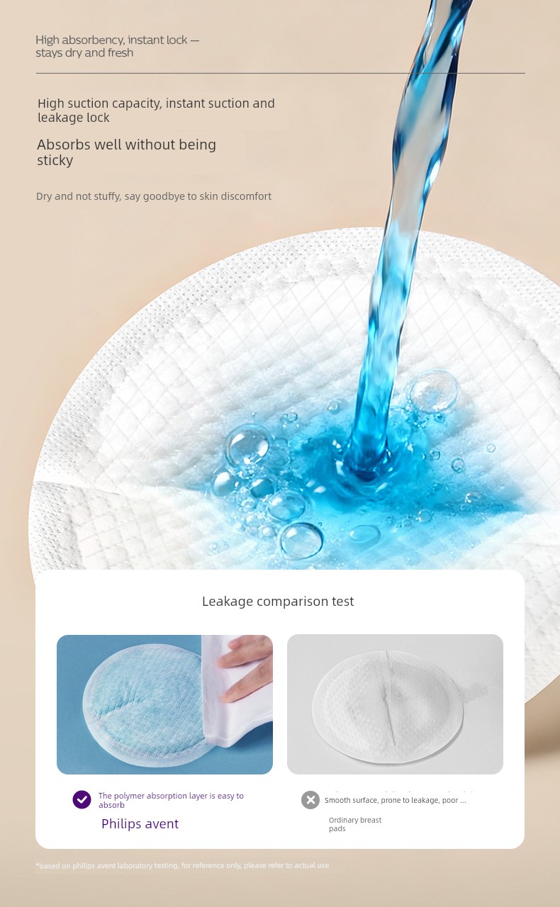 Philips AVENT Anti-Overflow Breast Pad Breastfeeding Postpartum Disposable Breathable Milk Leak-Proof Pad Breast Pad 2 Boxes — 4