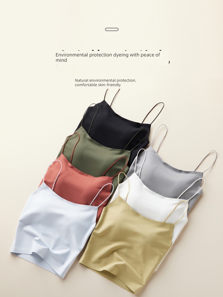 Beautiful back female All in one summer Thin money undergarment covering the chest and abdomen Thin sling