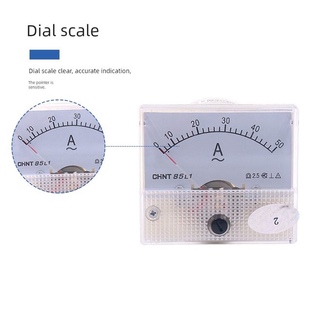 Zhengtai 85L1-A/V small mechanical pointer AC ammeter voltmeter 450V direct 30A 75/5 50/5