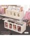 Ins Feng Xiaoka Storage Box Large Capacity Desktop Pen Holder Star Chasing Partition Card Box Stationery Card Display Stand
