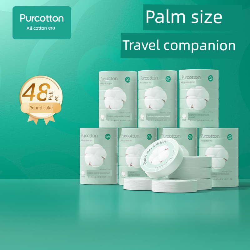 Pure Cotton Era Disposable Bath Towel, Pure Cotton Thickened and Enlarged Compressed Towel, Face Towel, Individually Packaged for Pregnant Women and — 4