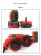 Electric cleaning brush Electric drill brush head stone granite kitchen bathroom tile floor cleaning polishing brush
