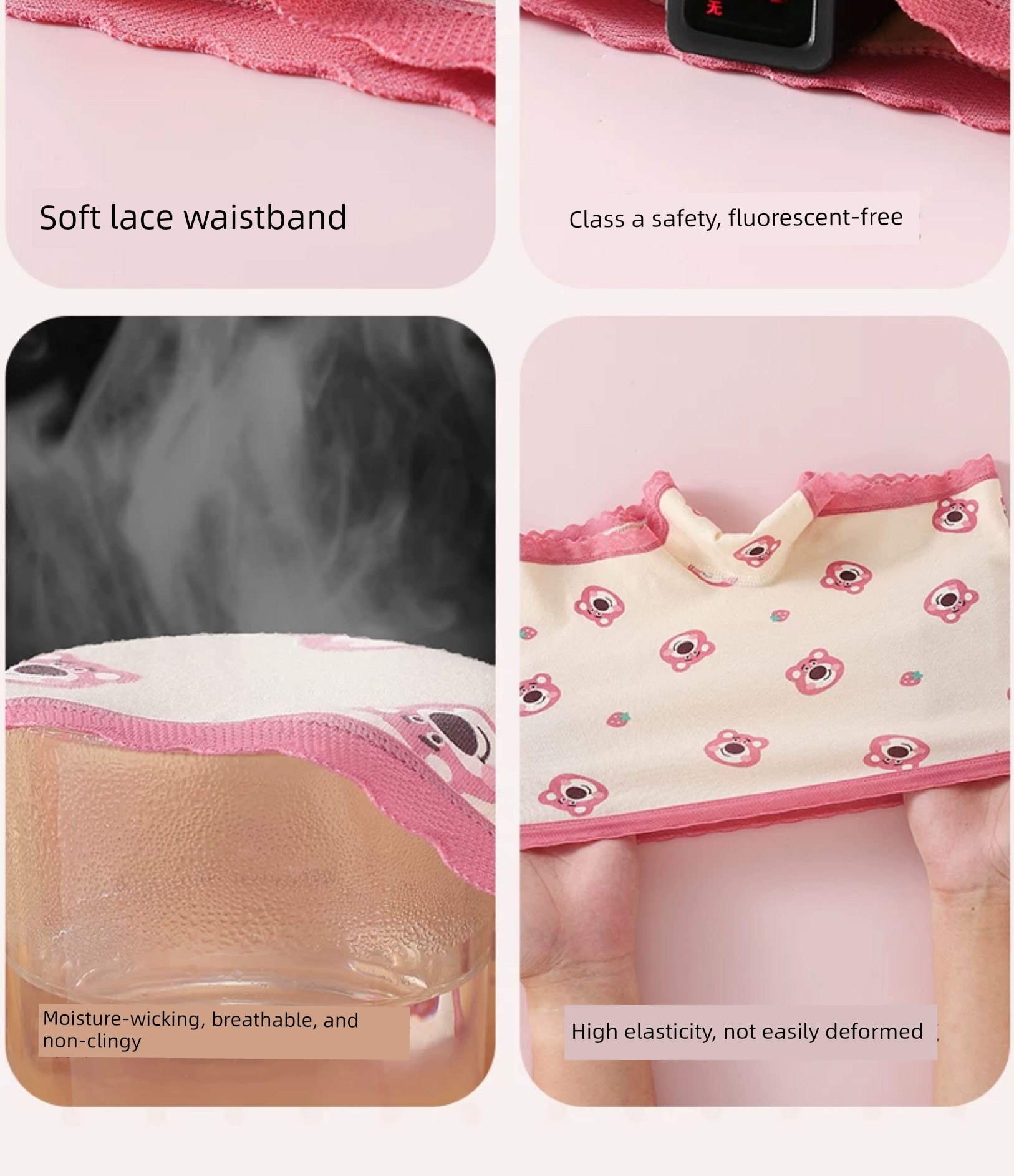 Children's Underwear Girl Pure Cotton Boxer Shorts Baby Girl All Cotton Briefs Little Girl Boxer Antibacterial without Pp — 14