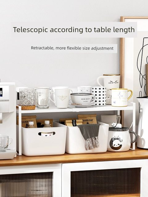 Kitchen hanging cup holder household desktop cup cabinet cup holder storage kitchen living room glass water cup tea cup storage rack