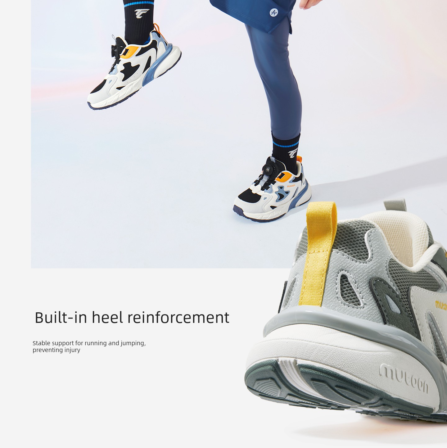 Children's Sports Shoes for Boys, 2026 Autumn New Model, Rotating Buckle, Shock-Absorbing, Lightweight Running Shoes, Youth Mesh Shoes for Girls — 37