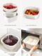 Frost Mountain drain basket set multi-layer microwave oven household rice basket filter water living room kitchen fruit washing basin
