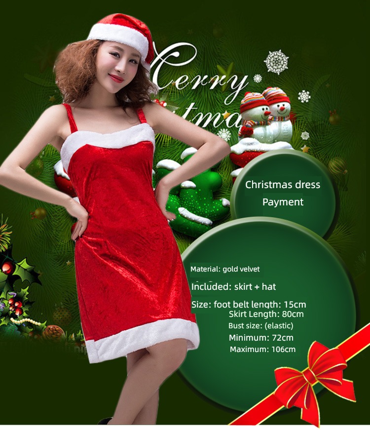 party bar perform Dress up skirt Santa Claus