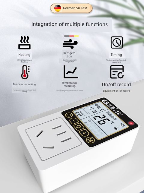 Wifi intelligent temperature controller remote timing temperature fish tank temperature control socket thermostat crawl pet temperature control switch
