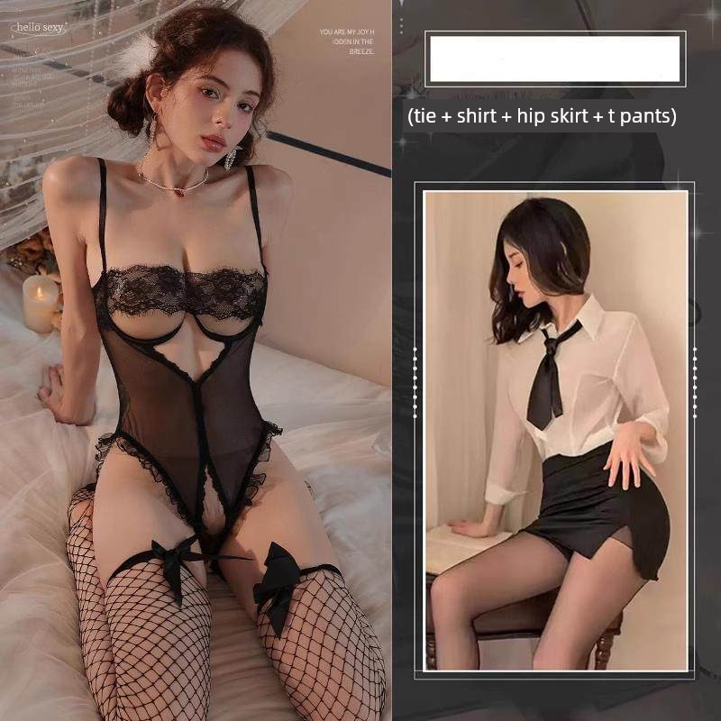 Sexy and Fun Sleepwear, Abstinence-Style Plus-Size Lace Suspender Nightgown, Abstinence-Style New Style Lingerie for Pregnant Women, Fun and Interesting — 6