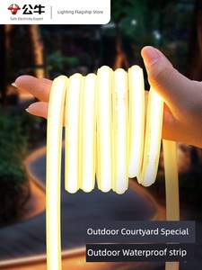 Bull Cob Super Bright LED Light Strip 220V High Pressure Waterproof Linear Light Strip For Home Living Room Chandelier O
