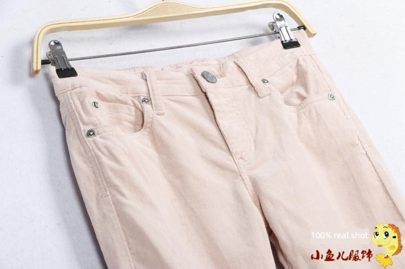 zipper leisure time foreign trade Last order Clearance corduroy trousers