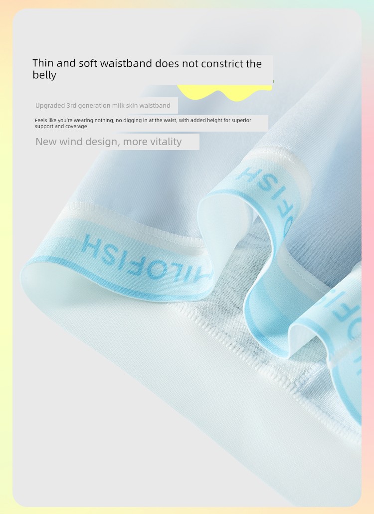 Mileyu Boys' Underwear Lyocell Pure Cotton 10A Antibacterial Breathable Boxer Shorts for Teenagers in Their Developmental Period — 7