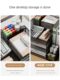 Office desk file storage rack vertical folder storage box desktop bookcase file rack pen holder stationery information rack