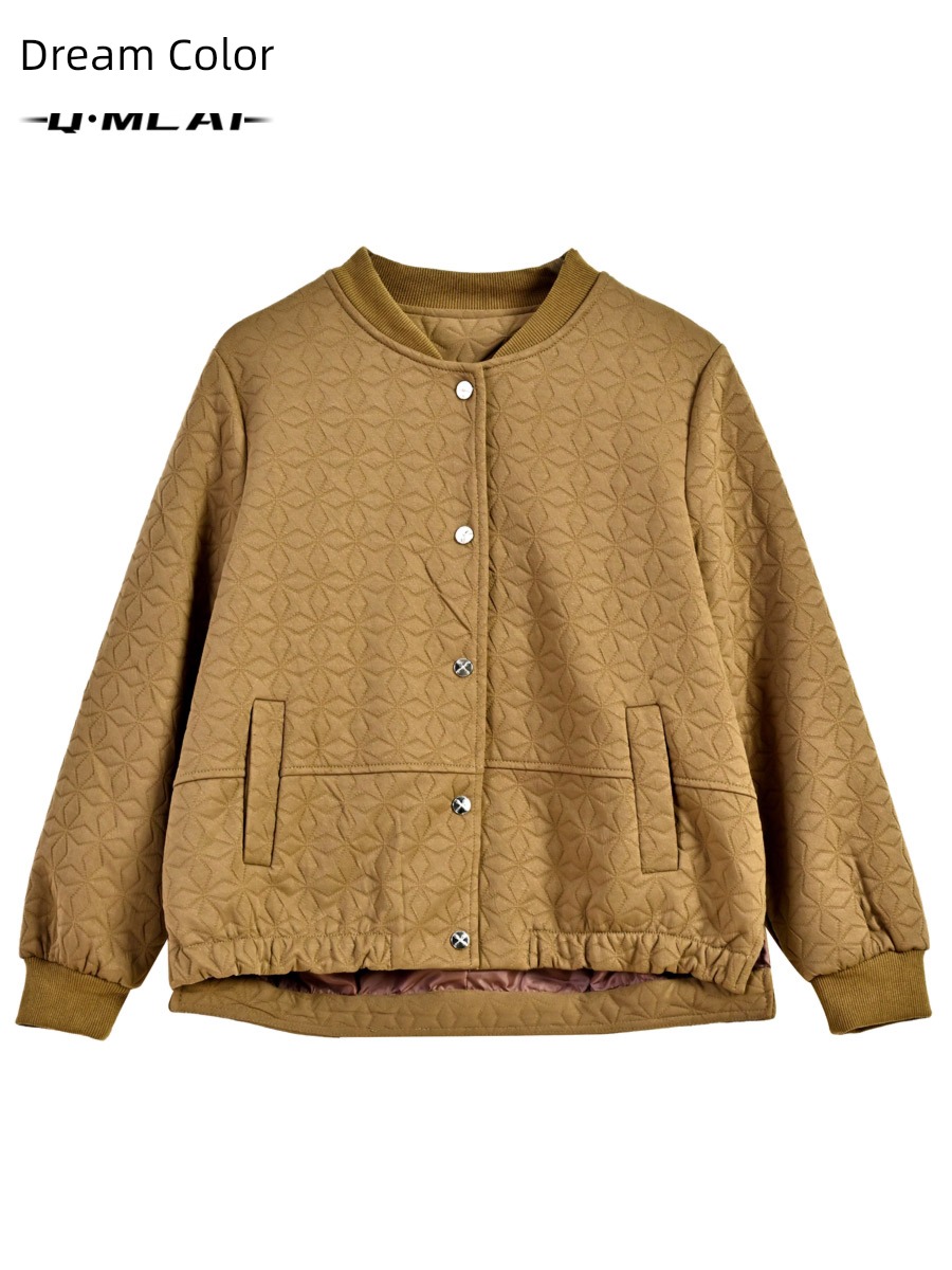 Middle aged and elderly Women have cash less than that is registered in the accounts leisure time mom winter loose coat