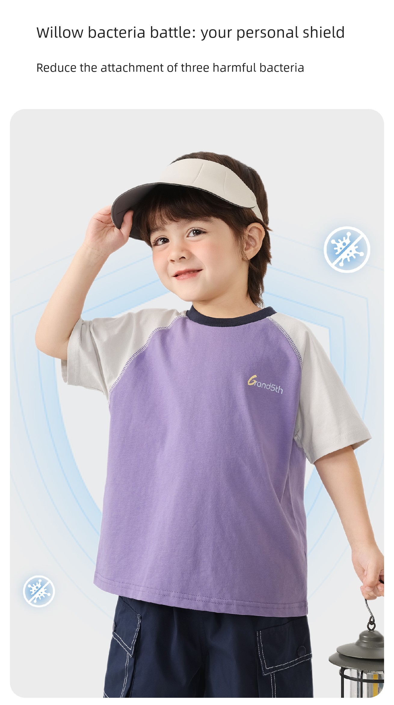 [Clearance Short Sleeve T-Shirt Collection 101-2020] Right-Ou Boys' Pure Cotton Short Sleeve T-Shirt Summer Thin Style Trendy Top — 6