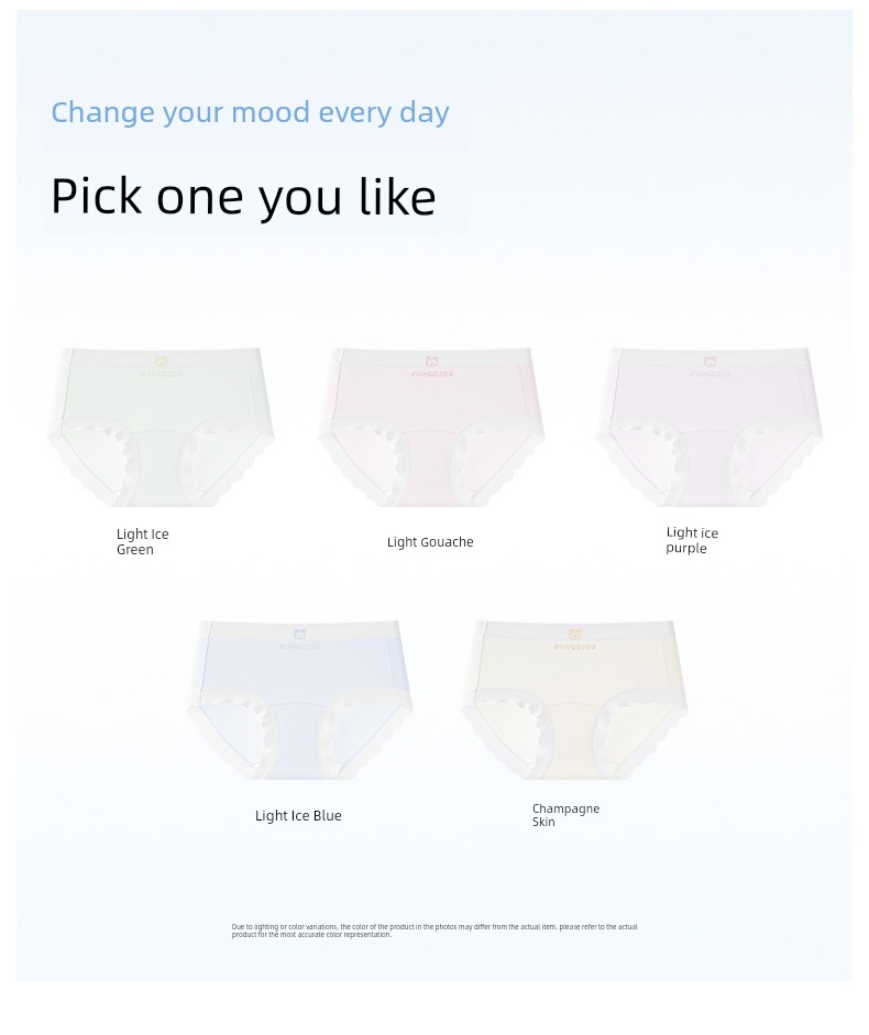 Catman Kidsren's Underwear for Girls and Babies, Category A, Summer Thin Style, for Middle and Large Kidsren in the Developmental Period, Antibacterial, — 21