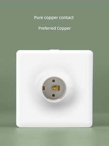 Open-Mounted Concealed Screw Holder E27 For Home Ceramic Inner Pot Lamp Holder Base 86 LED Bulb Suspension Lamp Holder