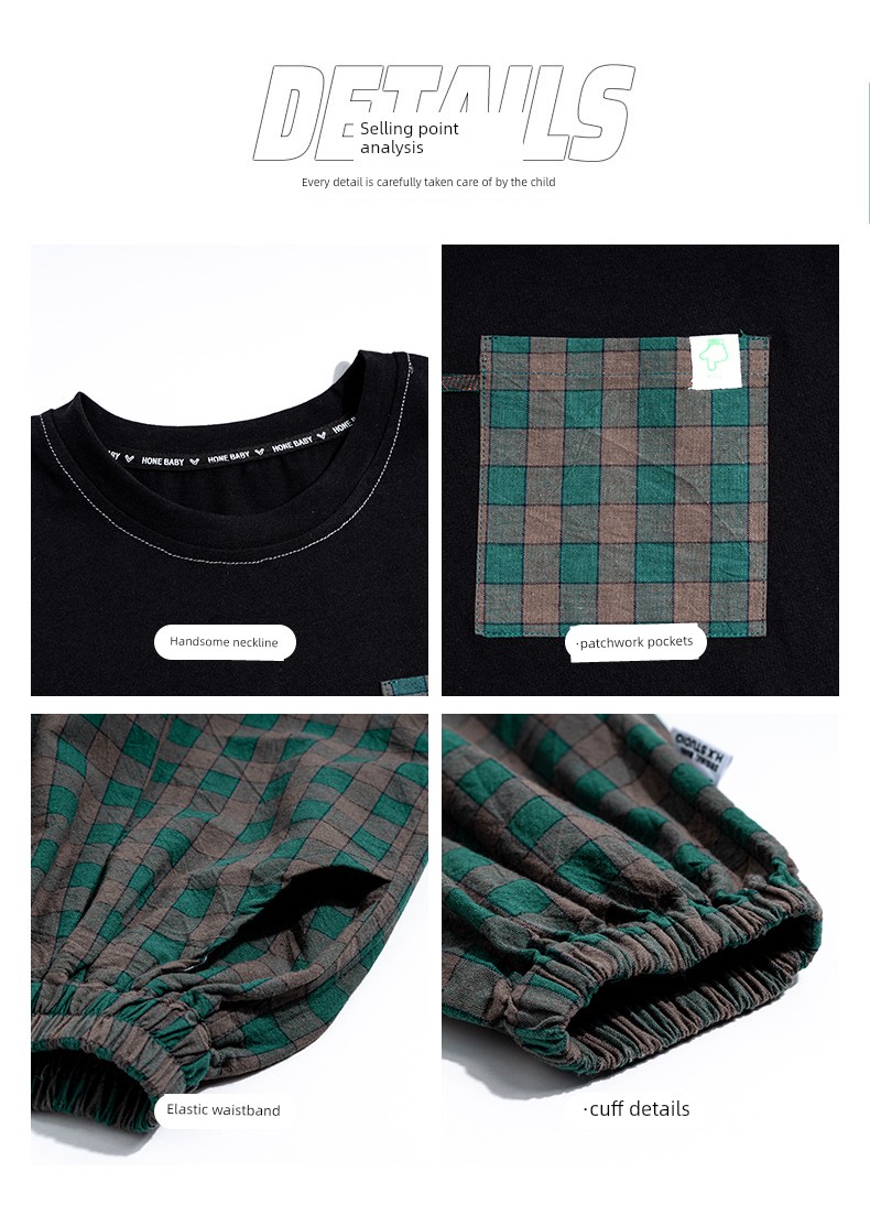 Boys' Summer Outfit 2026 New Style Summer Short-Sleeve Sportswear for Older Children, Fashionable and Trendy Two-Piece Set — 8