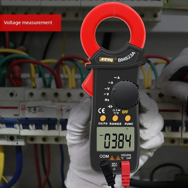 Binjiang BM823A clamp multimeter high-precision clamp meter electrical repair small ammeter AC and DC current