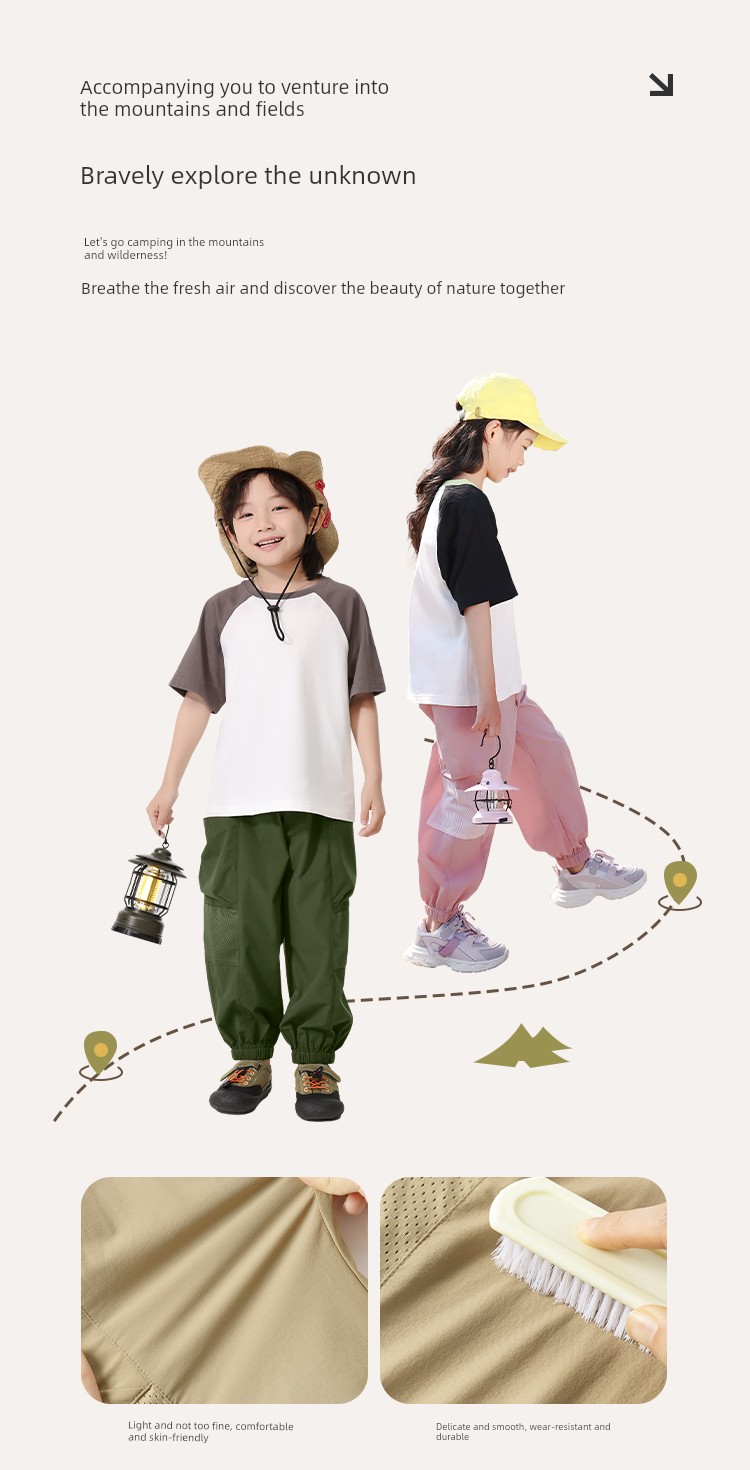 Piggy Banner Children's Cargo Pants Boys' Pants Autumn New Long Pants Big Kids Autumn Outdoor Waterproof Hiking Pants Pc — 23