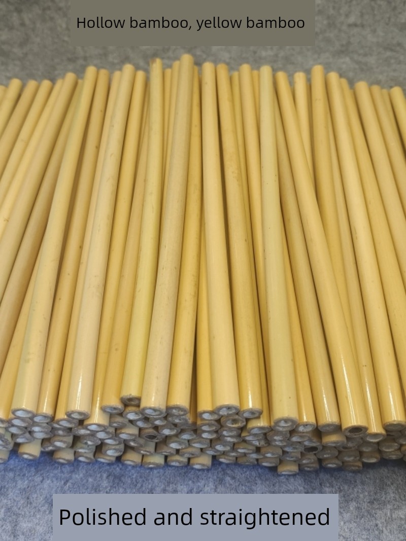 Hollow Bamboo Yellow Bamboo Jade Bamboo Cucurbit Flute the Pen Bamboo Man Bamboo Straw Pipo Writing Brush Crisp Raw Materials