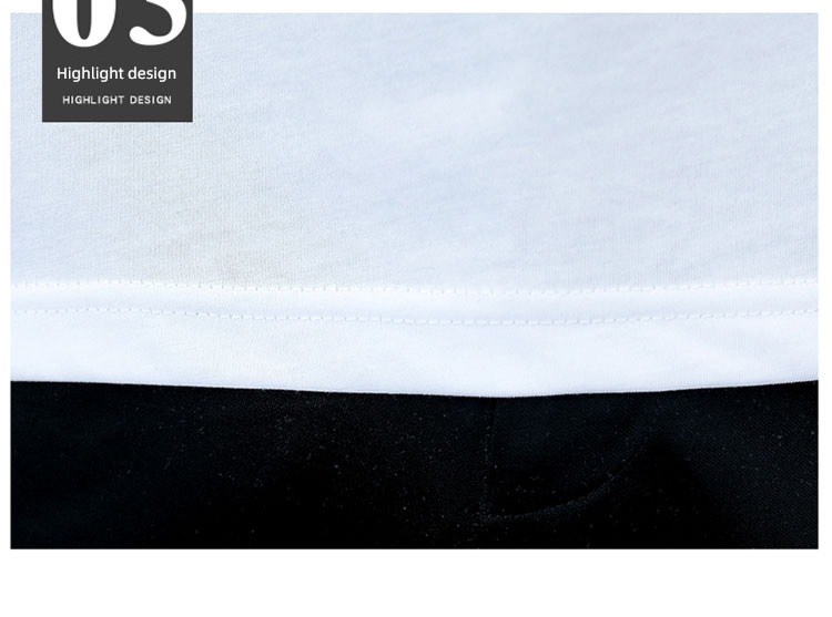 trend handsome V-neck Half sleeve Compassionate man Fake two