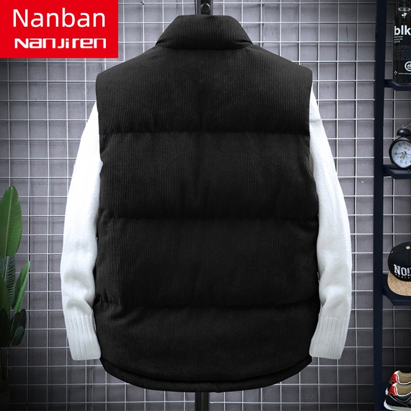 NGGGN corduroy keep warm loose coat winter clothes Vest