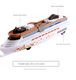 Alloy luxury cruise ship model return power sound and light toy ship ferry yacht ship aircraft carrier warship destroyer