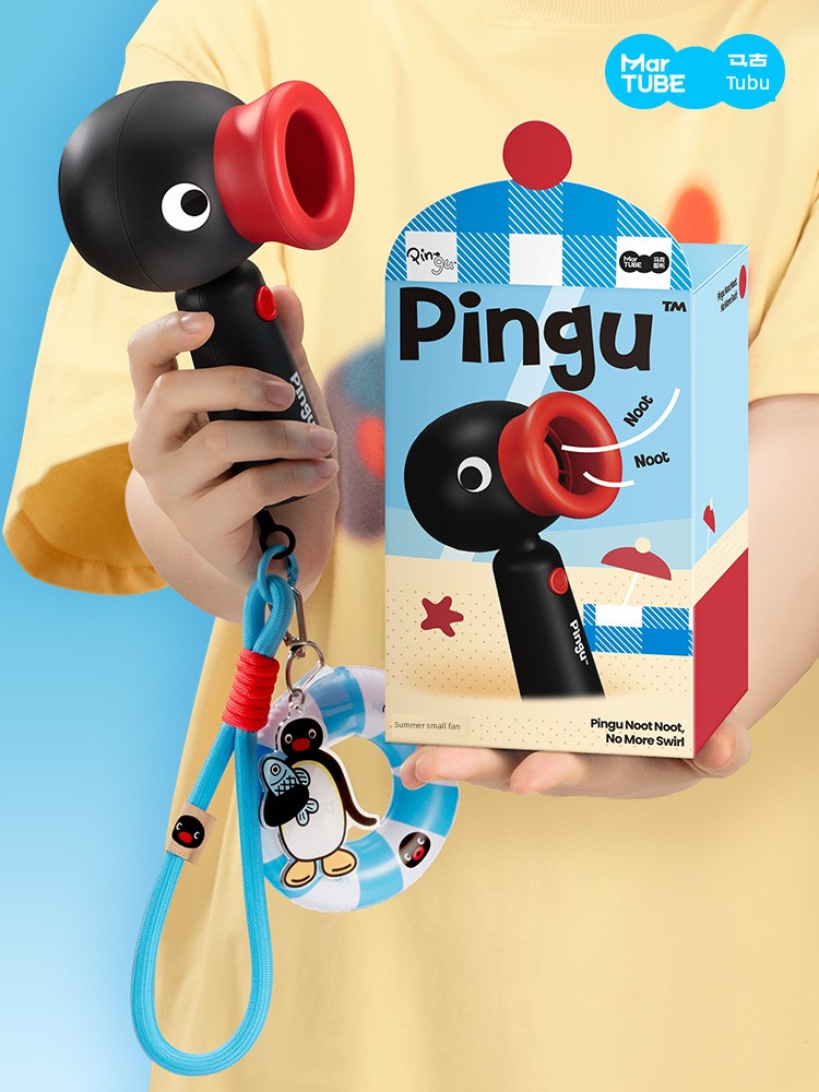 Maktub Pingu Summer Mini Fan Birthday Gift for Female Friends and Besties 520 Children's Day