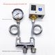Fully automatic steam generator electric boiler pressure controller adjustable pressure switch pressure gauge bending pipe tee