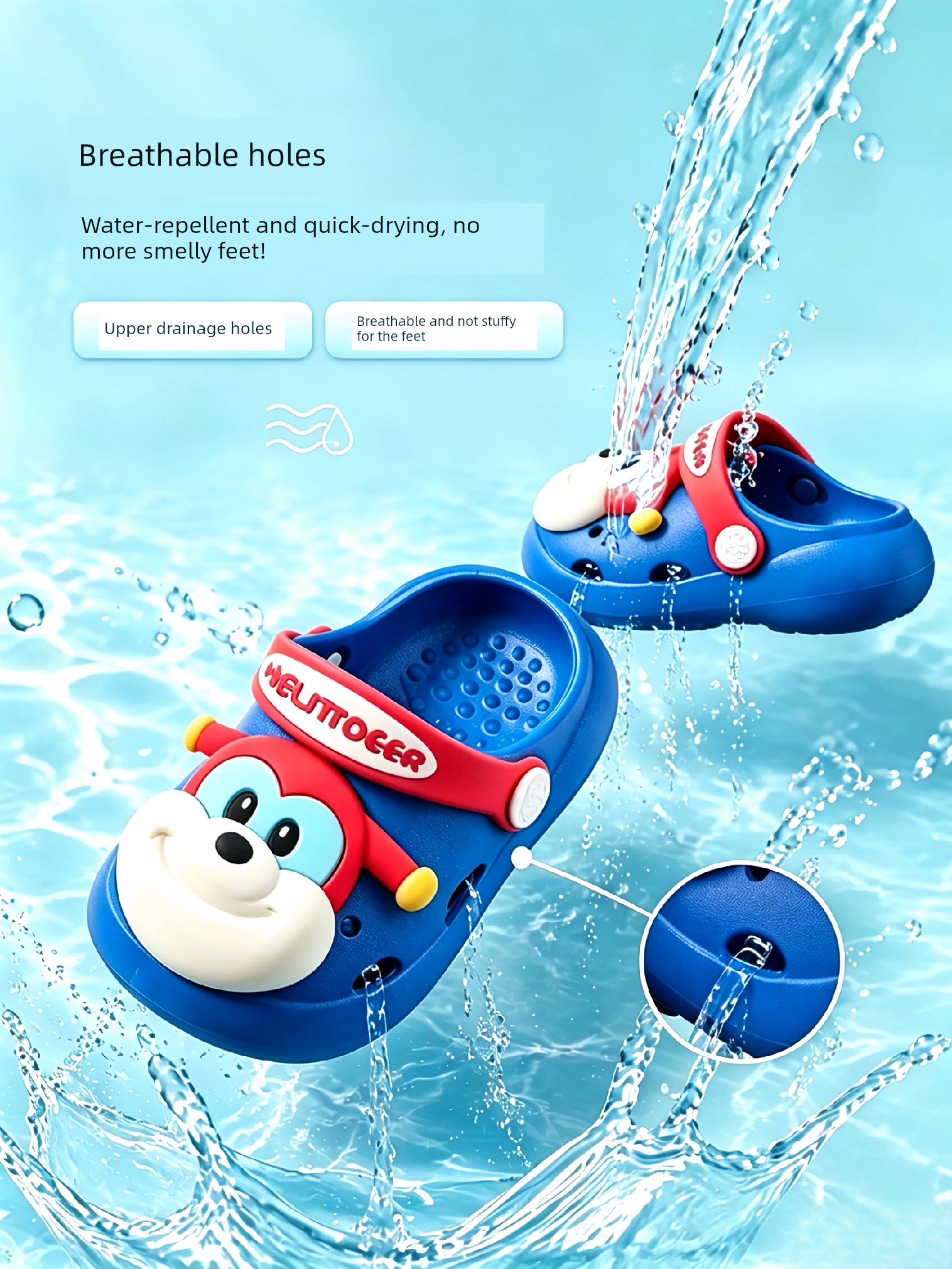 Summer Indoor Children Home Soft Bottom Kids Slippers