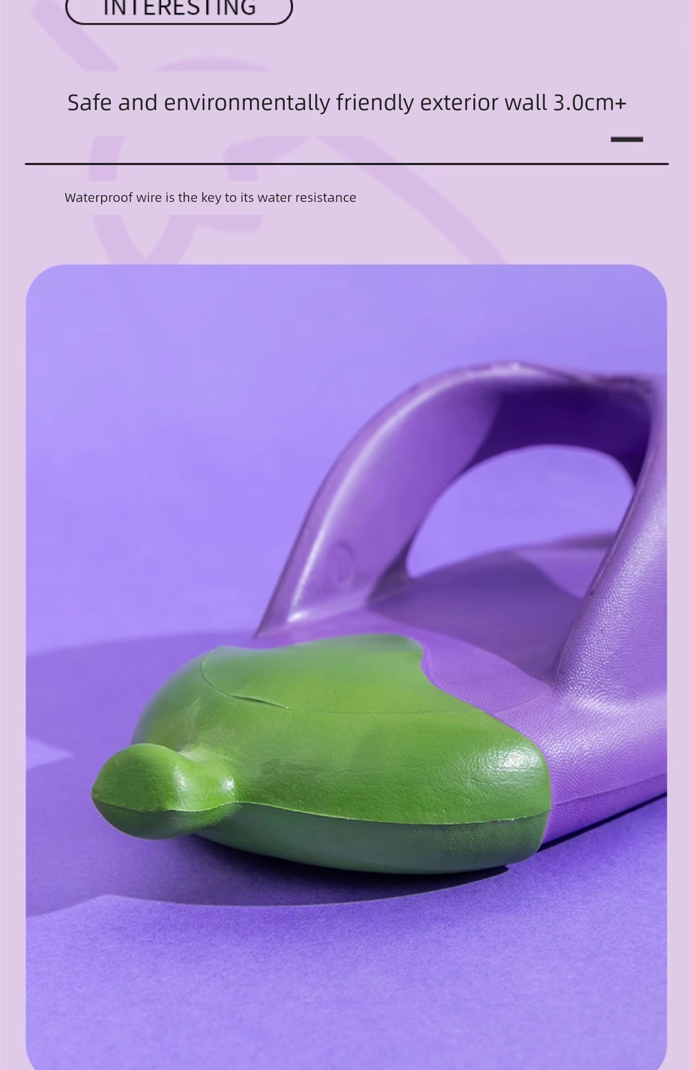 Kids Slippers Eggplant Flip-Flops Non Slip Children's Thick Sole Children's Flip-Flops Beach Outdoor Slippers Women's — 15