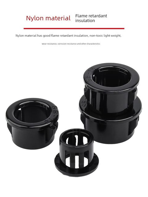 Nylon buckle type wire guard ferrule SB plastic outlet ring distribution box cabinet through coil opening wire sleeve seal ring
