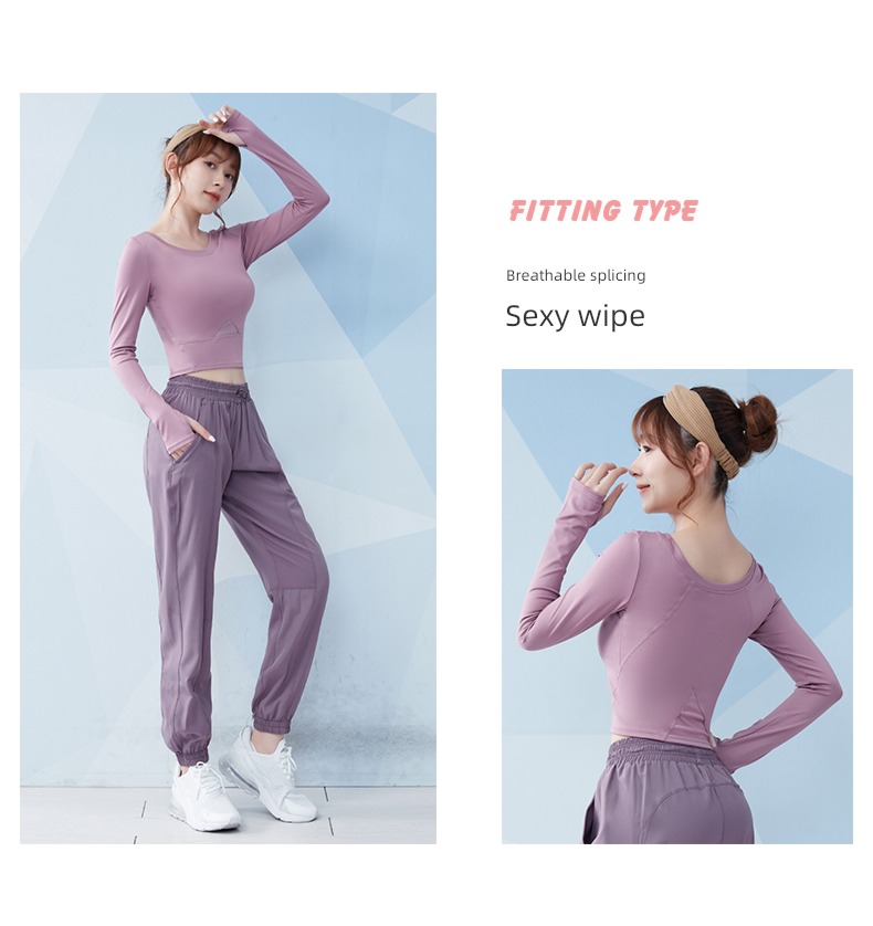 female Spring and summer Long sleeve major high-end fashion Yoga clothes