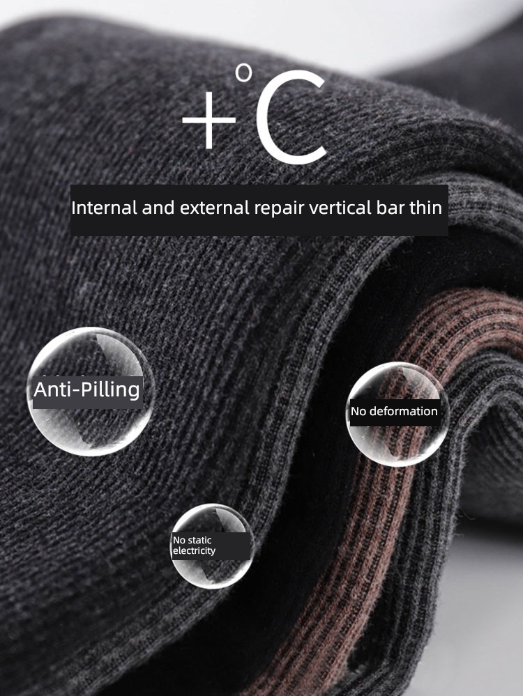 Fat mm Spring and Autumn winter Plush grey keep warm cotton-padded trousers