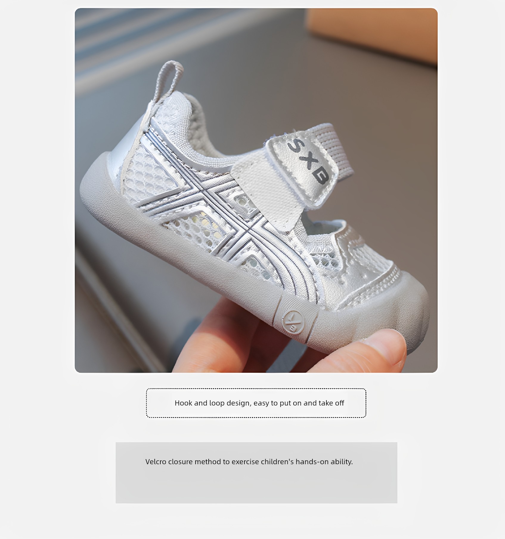 British Baby Girl Sandals 2 Years Old 2026 Summer New Style Girls' Soft-Soled Boys' Baby Mesh Sports Shoes Functional Shoes — 7