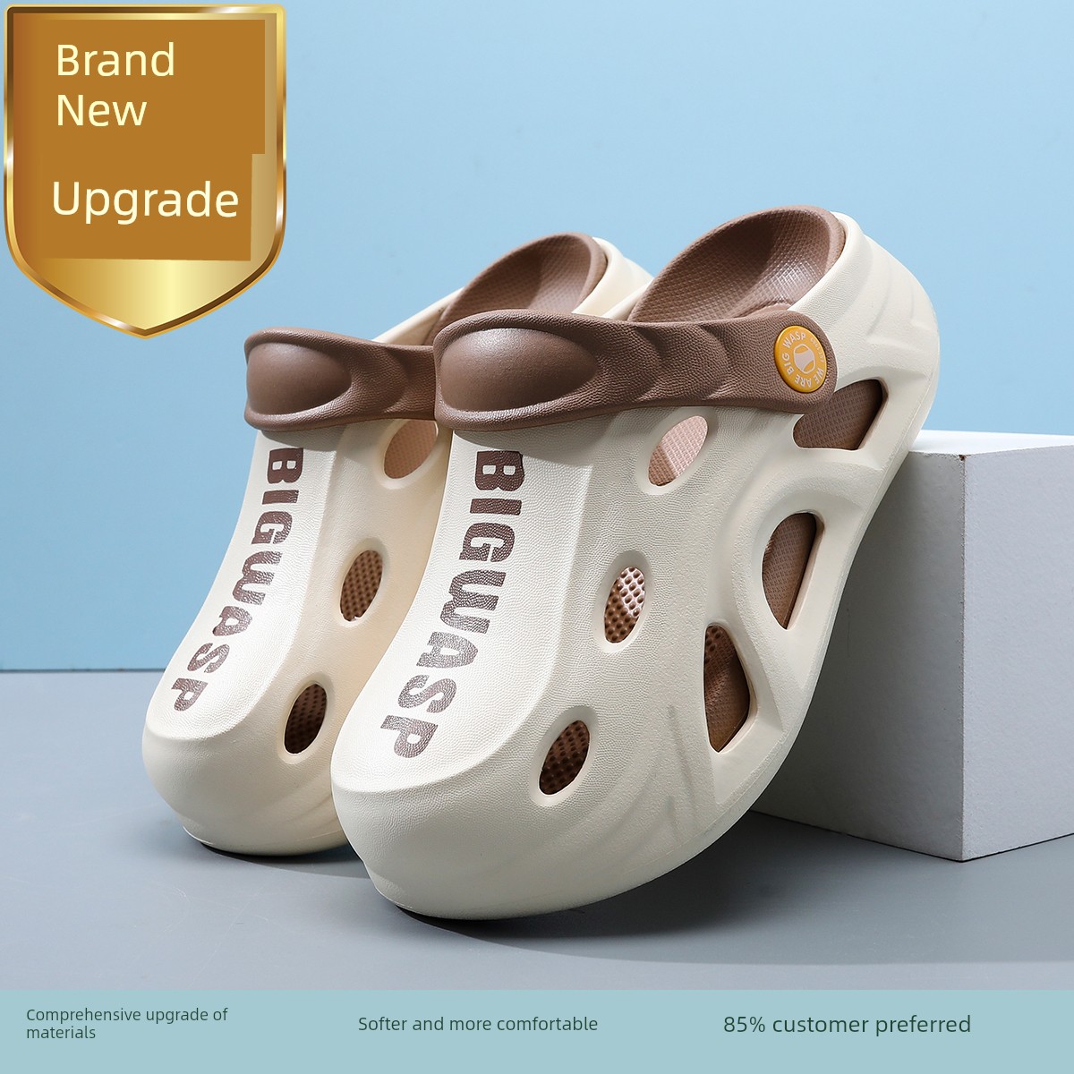 Bumblebee Children's Slippers Boys' Clogs New Summer Non-Slip Sandals Boys' Big Kids Beach Sandals Kids' Slippers — 2
