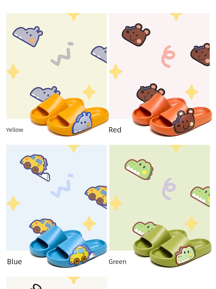 Balabala Children's Shoes Kids' Slippers Boys Girls Bathroom Shoes Home Summer Cartoon Sandals Casual Versatile — 5