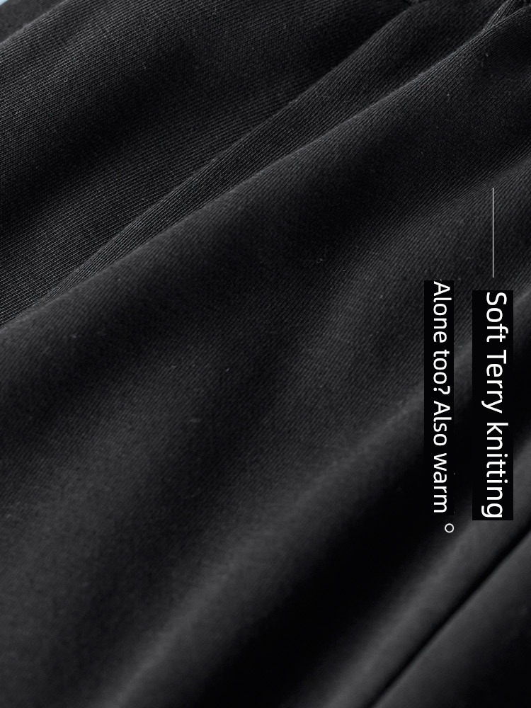 The sun is shining Original design Women's wear 2022 Autumn and winter new pattern black easy pure cotton Harlan Tie one's feet leisure time Guard pants