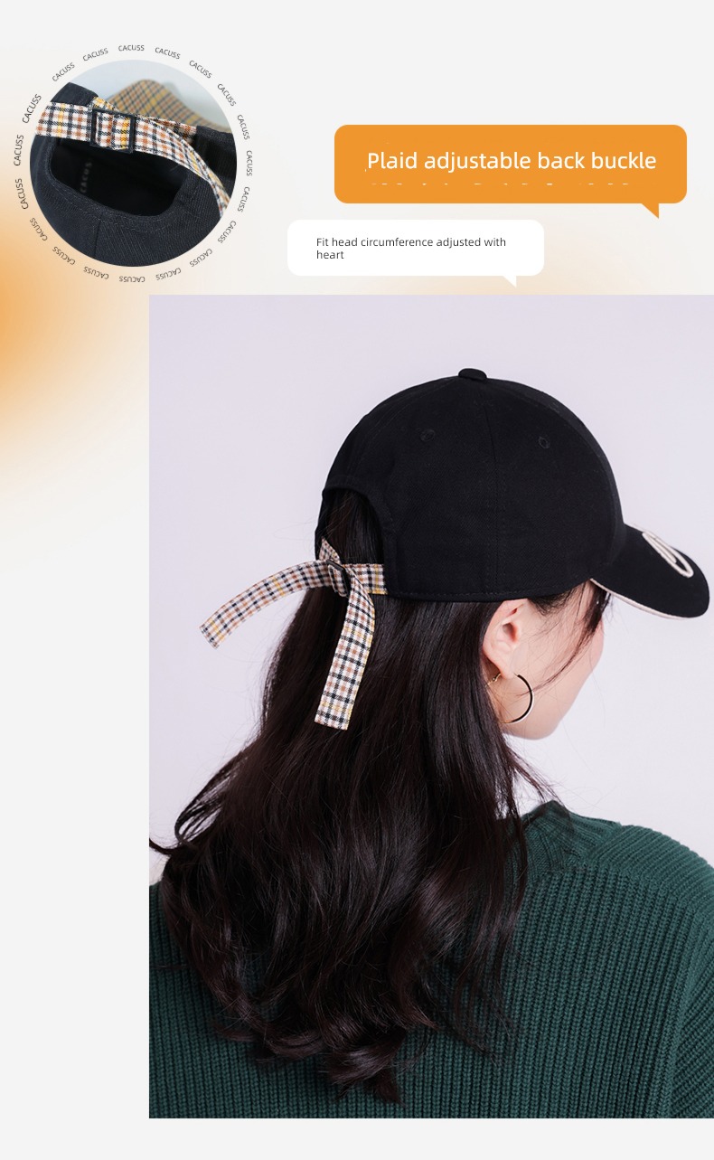 cacuss female Autumn and winter Academic atmosphere Color contrast Hat