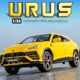 Lamborghini Bison Urus alloy car model 1 24 simulation model car SUV off-road children's toy car