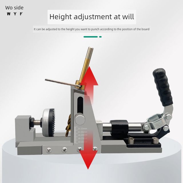 Woyi Woodworking Inclined Hole Appliance Second Generation Inclined Hole Positioner The same side opening drill bit oblique eye machine wardrobe cabinet cabinet inclined hole