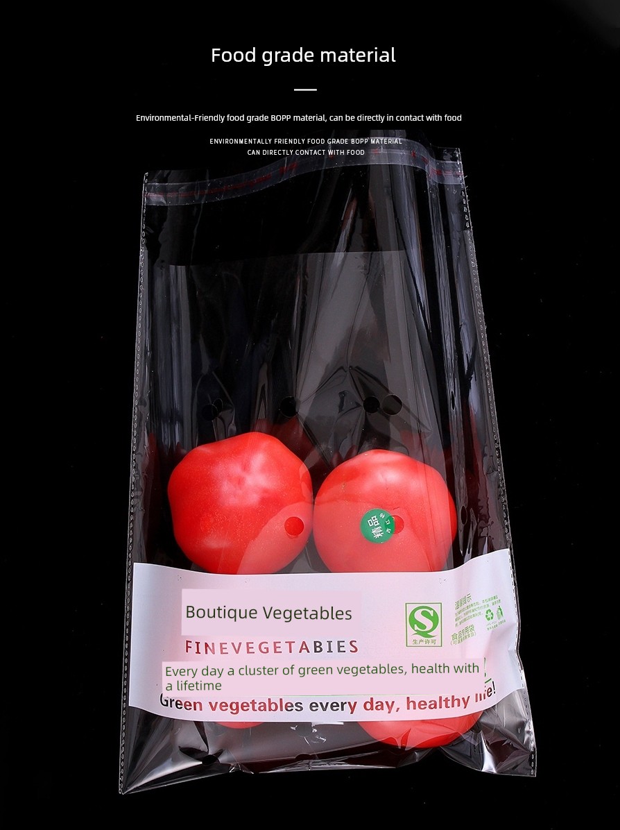 Supermarket Special Vegetable Plastic Breathable Anti-Haze Bags